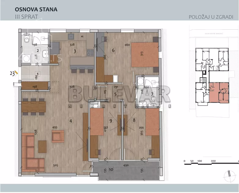 Troiposoban stan | 4zida