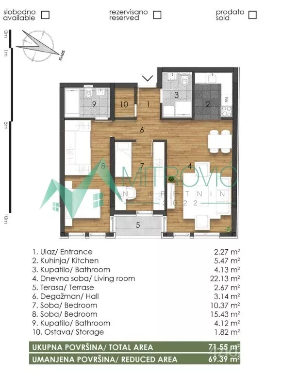 Trosoban stan | 4zida