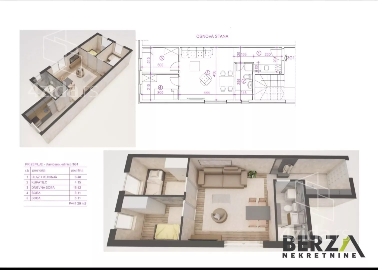 Dvoiposoban stan | 4zida