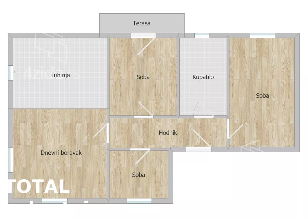 Trosoban stan | 4zida