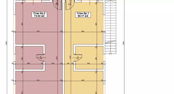 Jednoiposoban stan | 4zida
