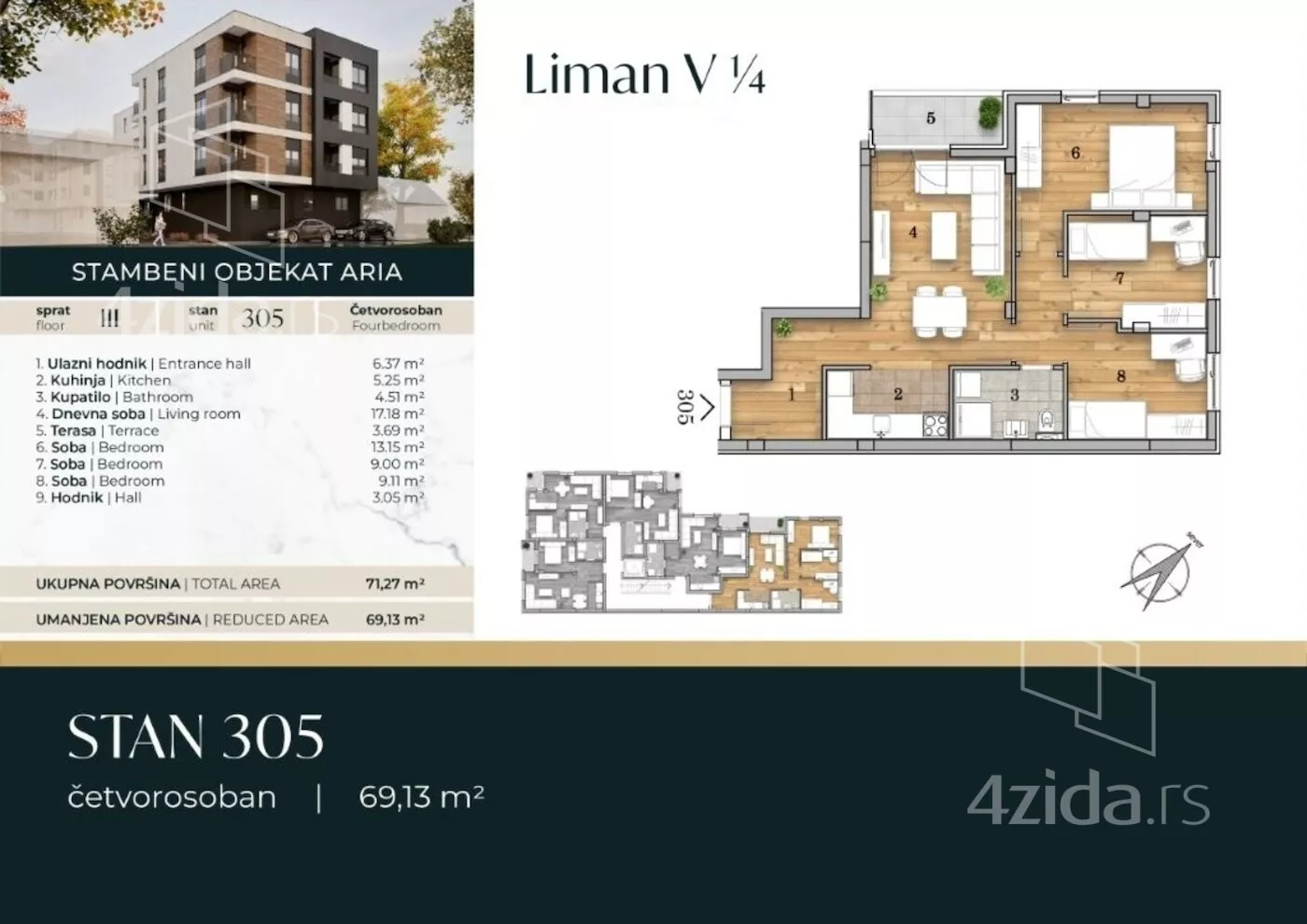 Četvorosoban stan | 4zida