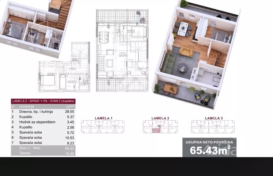 Troiposoban stan | 4zida