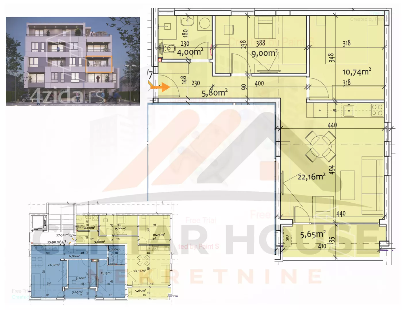 Dvoiposoban stan | 4zida