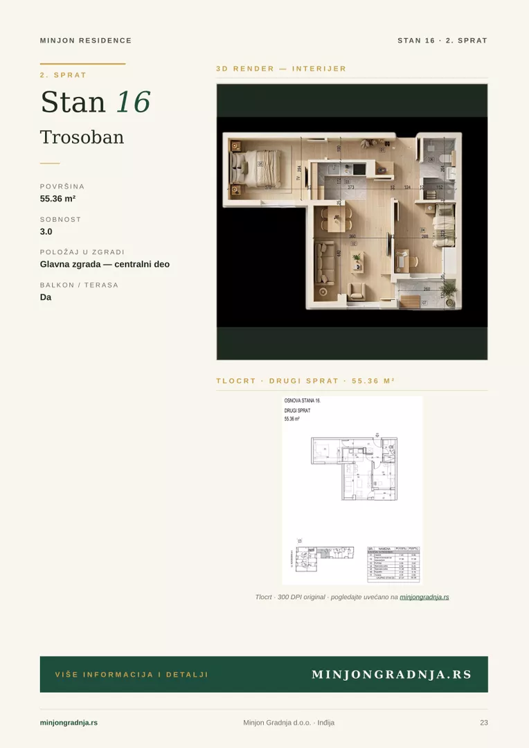 Trosoban stan | 4zida