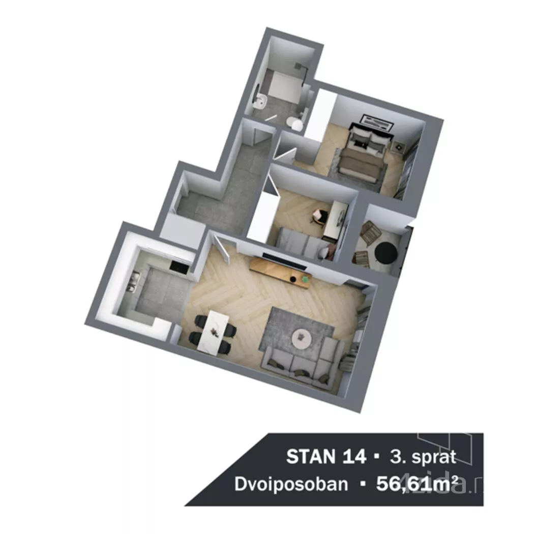 Dvoiposoban stan | 4zida