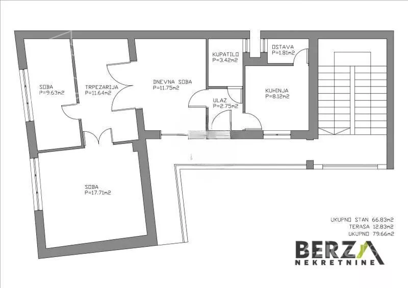 Trosoban stan | 4zida
