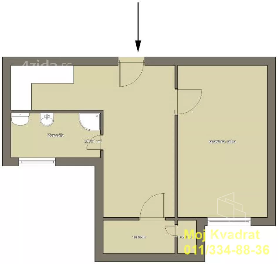 Jednoiposoban stan | 4zida