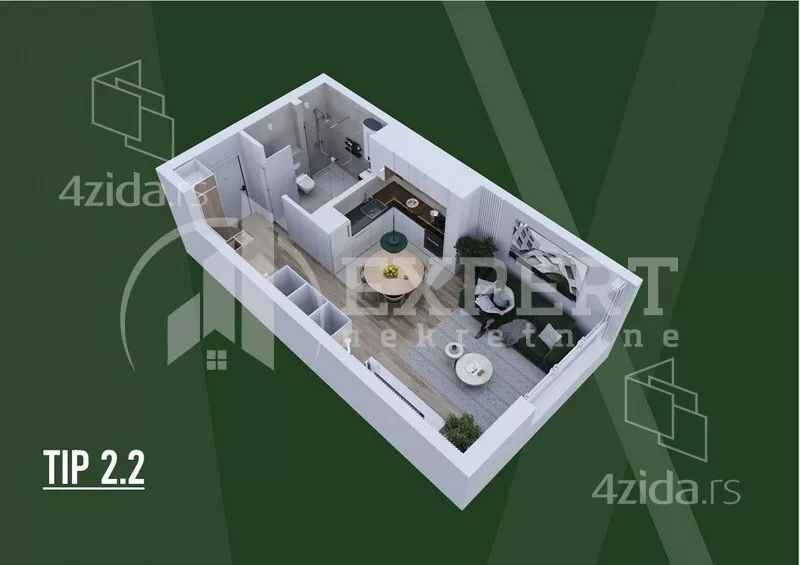 Jednosoban stan | 4zida