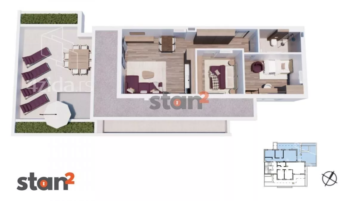 Dvoiposoban stan | 4zida