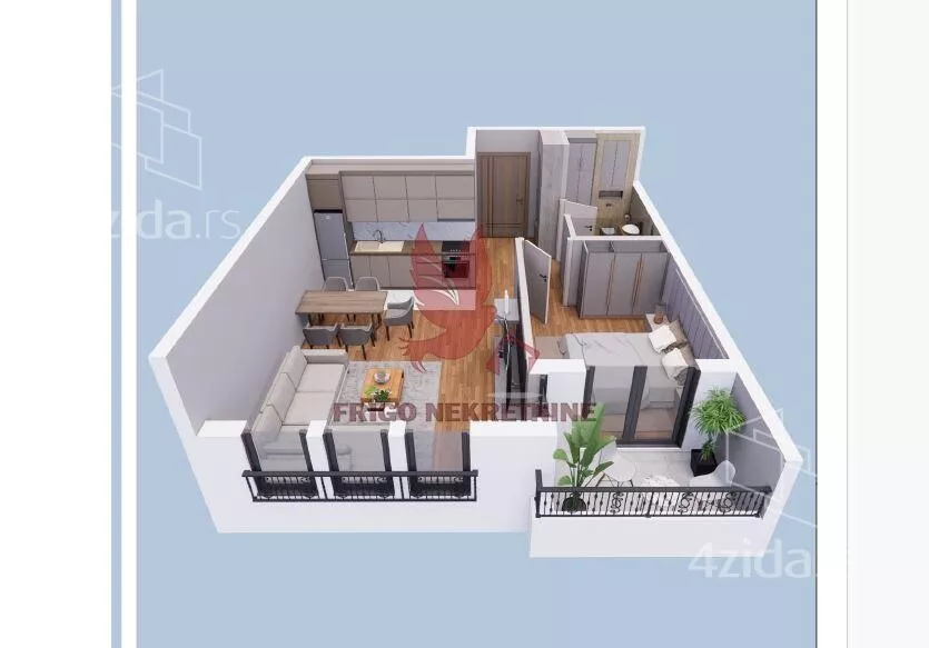 Dvosoban stan | 4zida