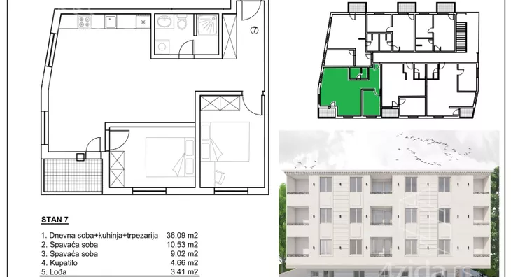 Trosoban stan | 4zida