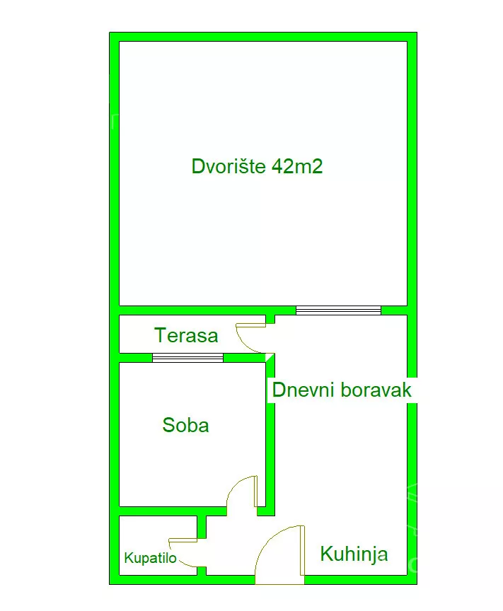 Jednoiposoban stan | 4zida