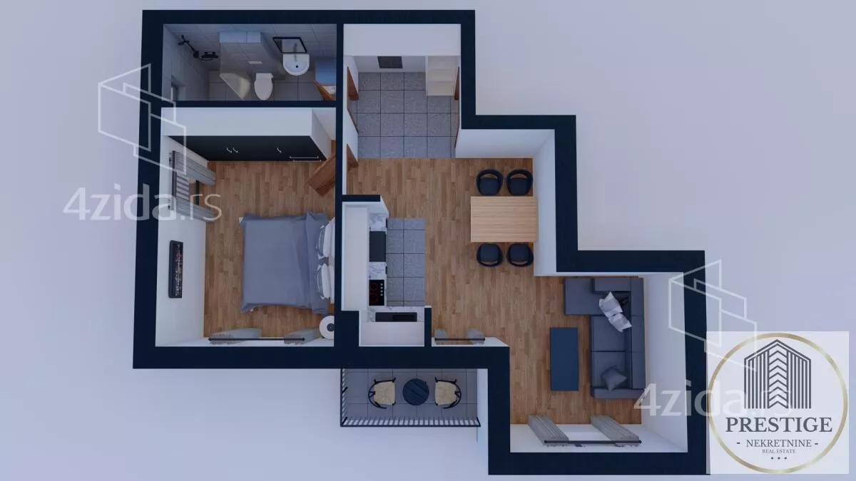 Jednoiposoban stan | 4zida