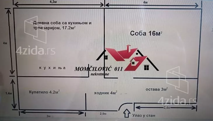 Dvosoban stan | 4zida