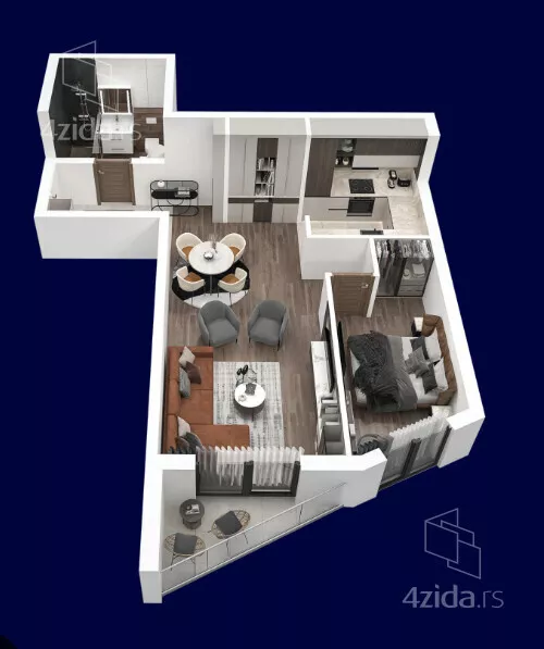 Jednoiposoban stan | 4zida