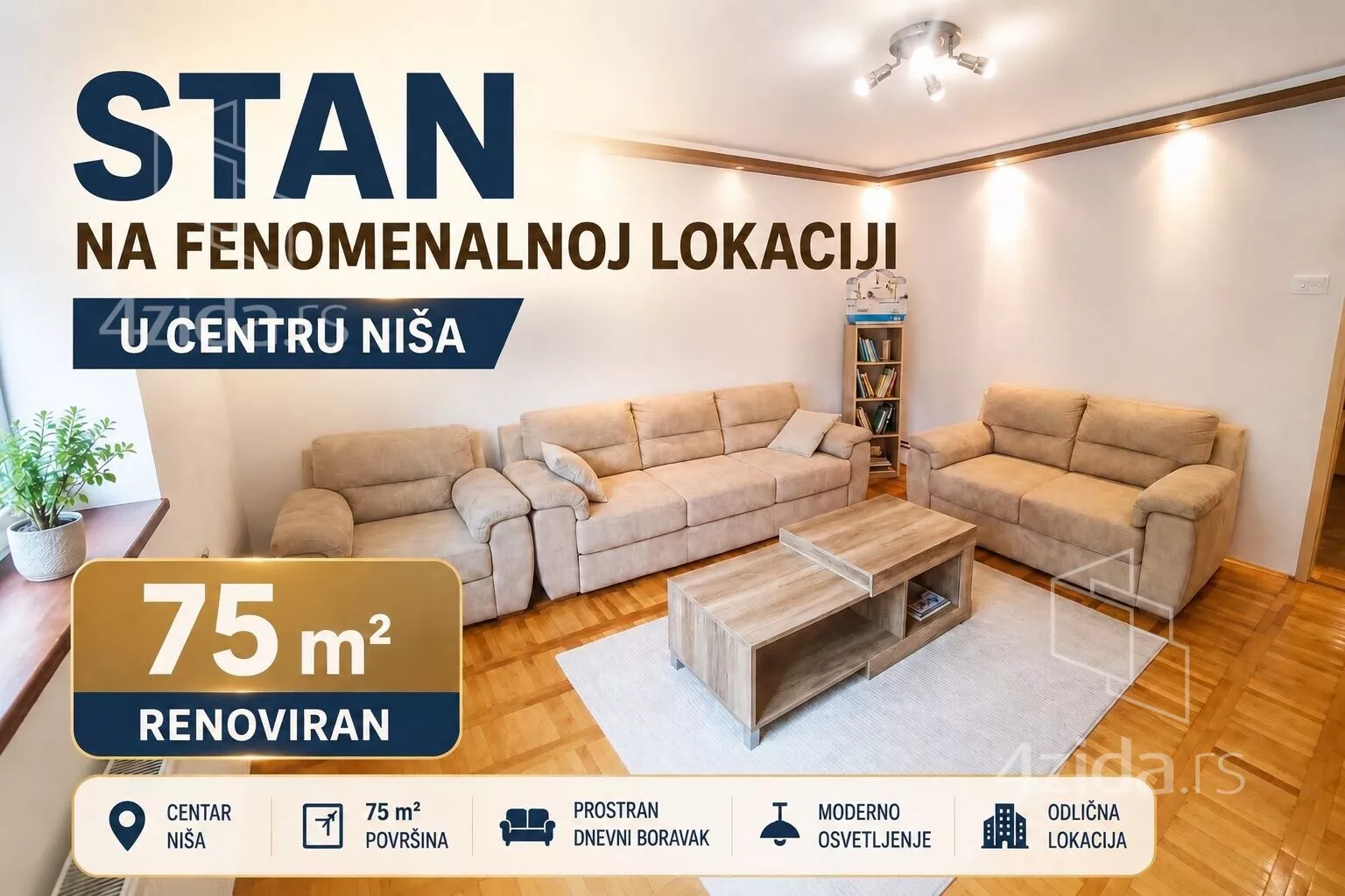 Trosoban stan | 4zida