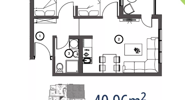 Dvosoban stan | 4zida