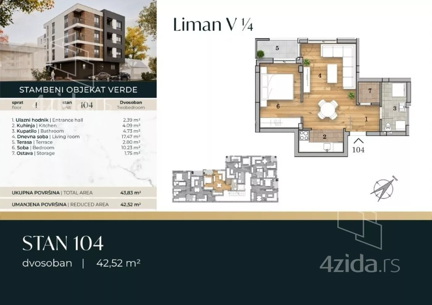 Dvosoban stan | 4zida