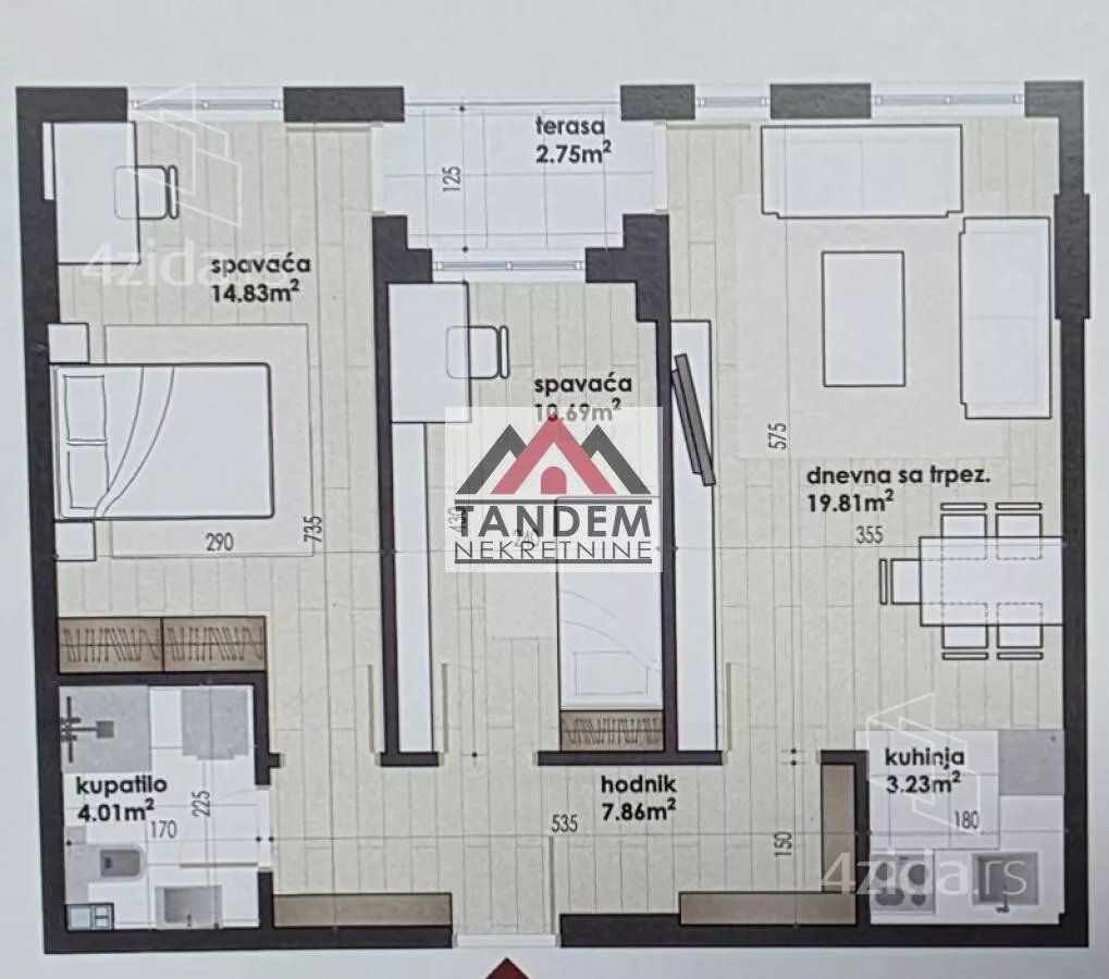 Dvoiposoban stan | 4zida