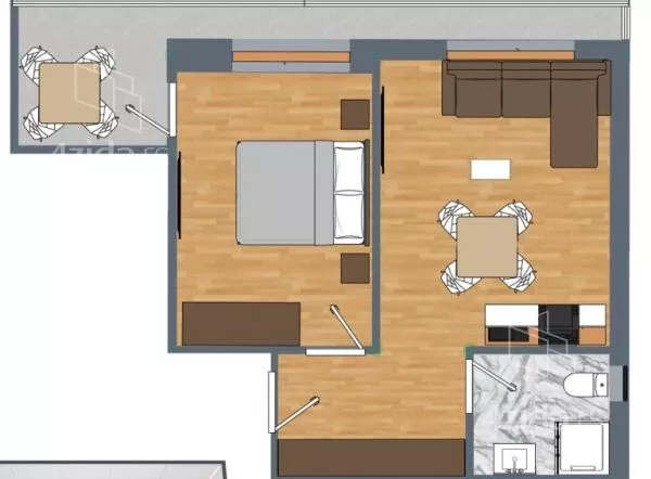 Jednoiposoban stan | 4zida