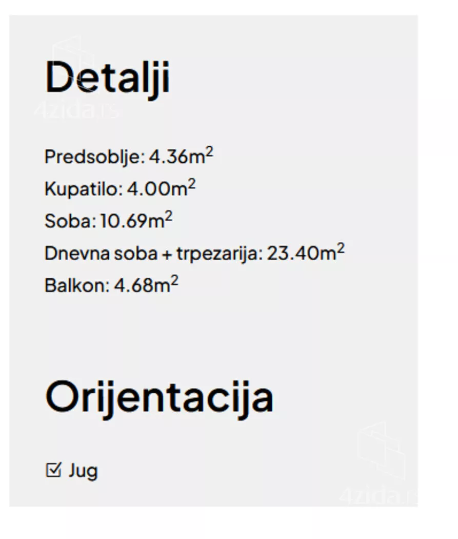 Dvosoban stan | 4zida