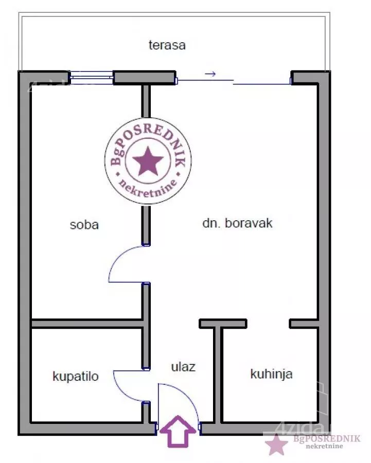 Jednoiposoban stan | 4zida