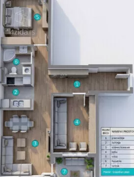 Trosoban stan | 4zida