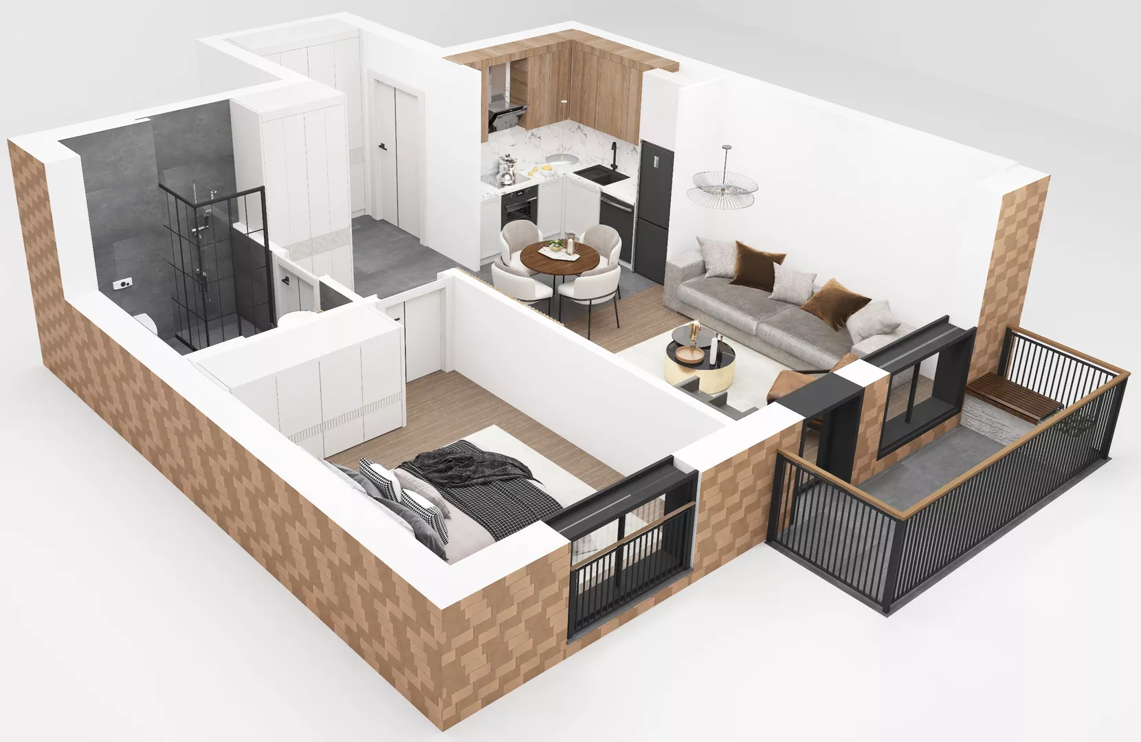 Jednoiposoban stan | 4zida