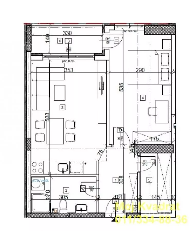 Dvosoban stan | 4zida