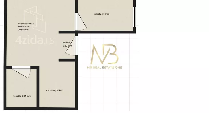 Jednoiposoban stan | 4zida