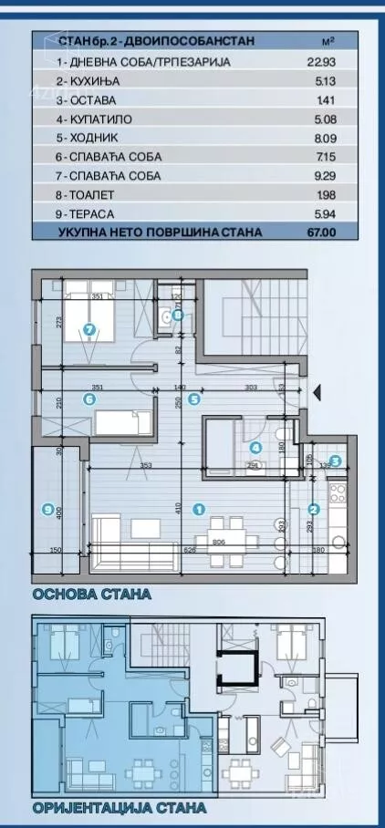 Trosoban stan | 4zida