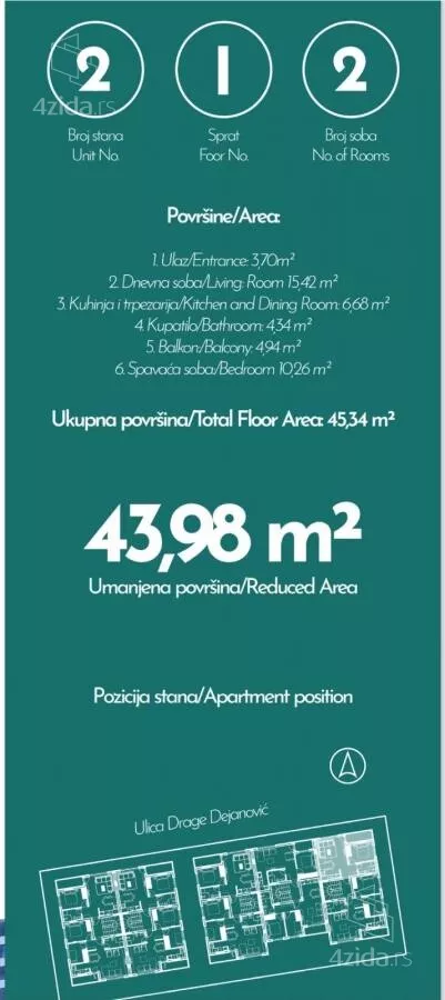 Dvosoban stan | 4zida