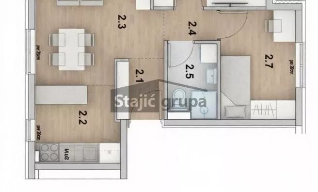 Dvoiposoban stan | 4zida