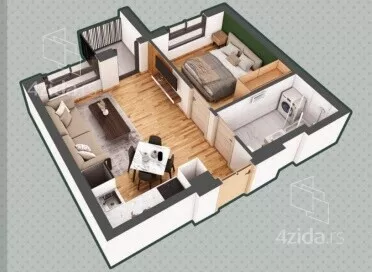 Jednosoban stan | 4zida