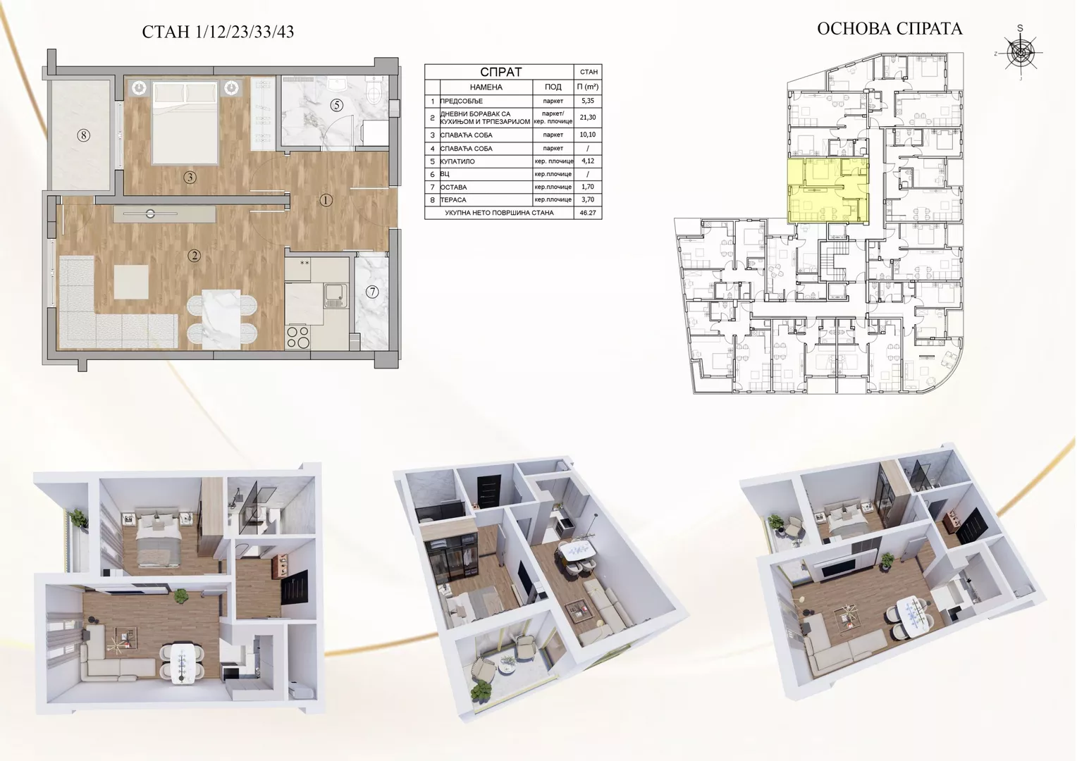 Jednosoban stan | 4zida