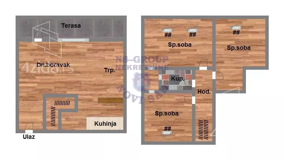 Troiposoban stan | 4zida