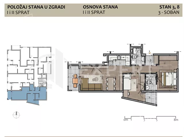 Trosoban stan | 4zida