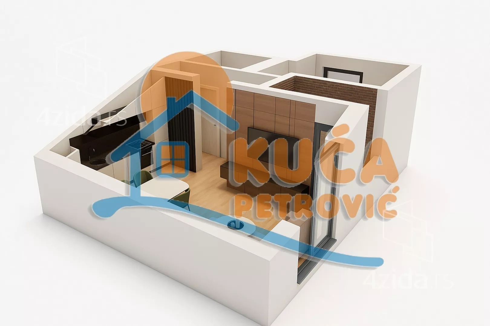 Jednoiposoban stan | 4zida