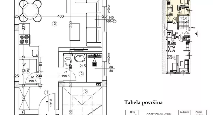 Jednoiposoban stan | 4zida