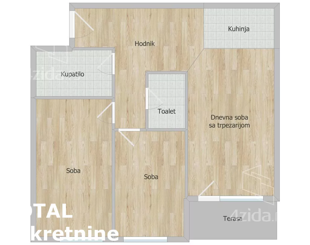 Trosoban stan | 4zida