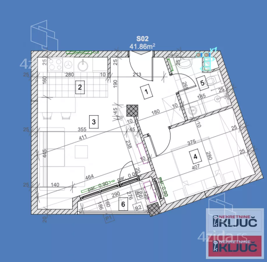 Dvosoban stan | 4zida