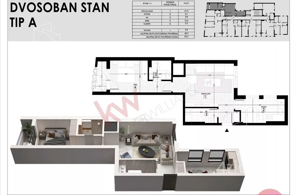 Trosoban stan | 4zida