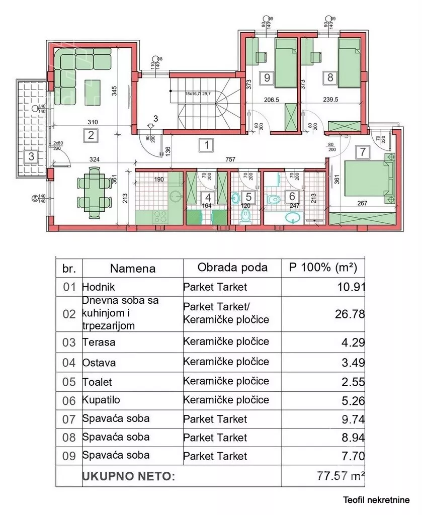 Troiposoban stan | 4zida