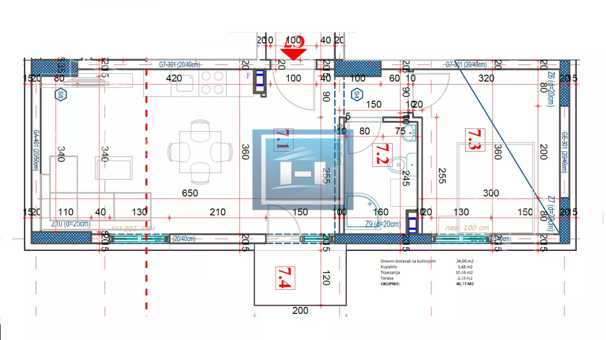 Jednosoban stan | 4zida