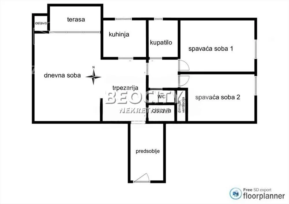 Trosoban stan | 4zida
