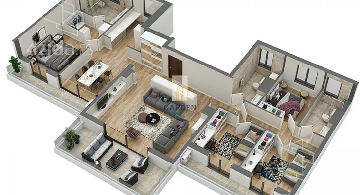 Petosoban stan | 4zida