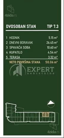 Dvosoban stan | 4zida