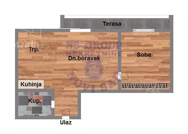 Jednoiposoban stan | 4zida