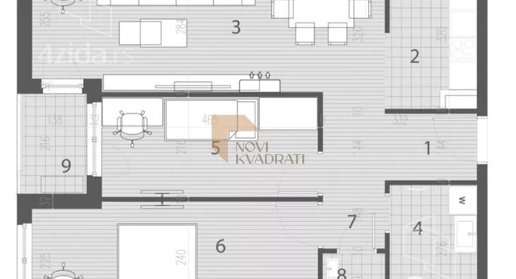 Trosoban stan | 4zida